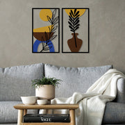 Bohem 9 – Acessório Decorativo de Parede Multicolor em Metal e Madeira, 80,5 x 63,5 cm