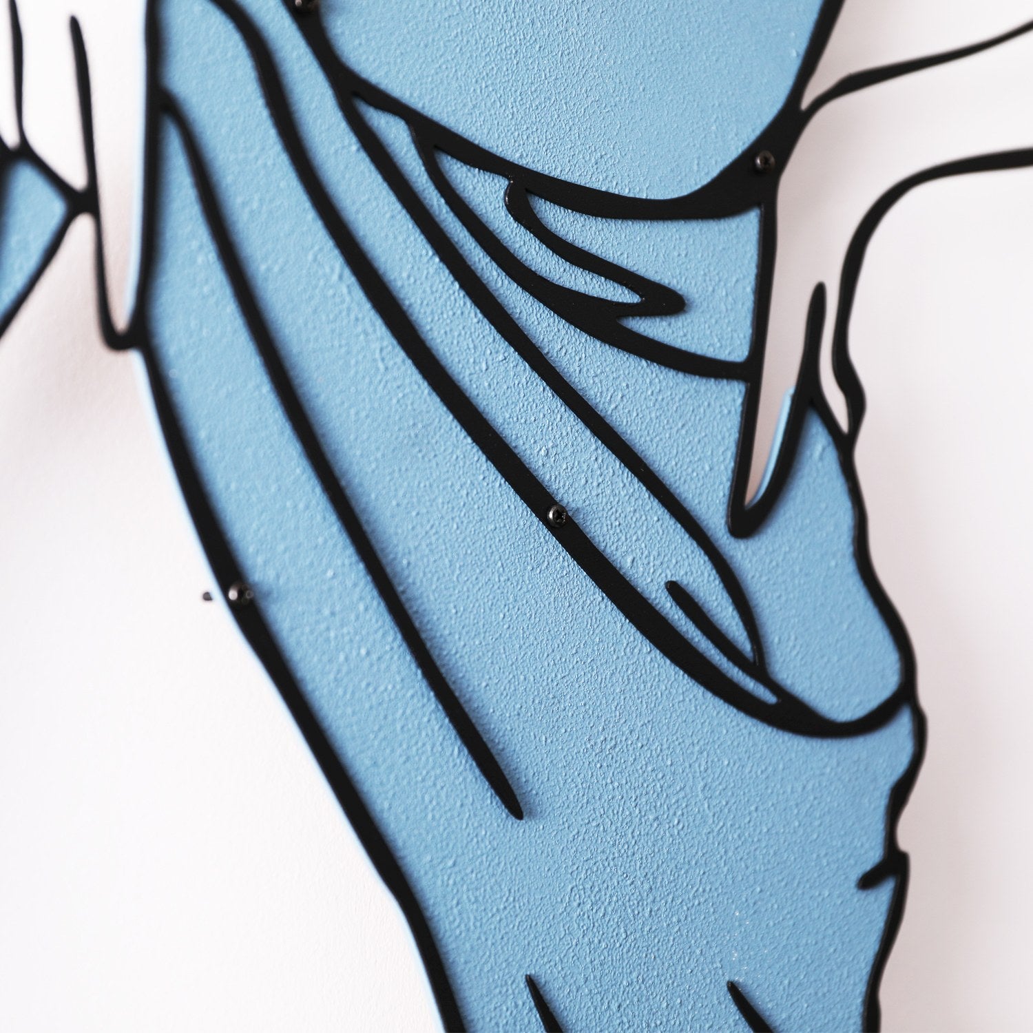 Caroline — Acessório de Parede Decorativo em Metal e Madeira, Multicolor, 56 x 70 cm