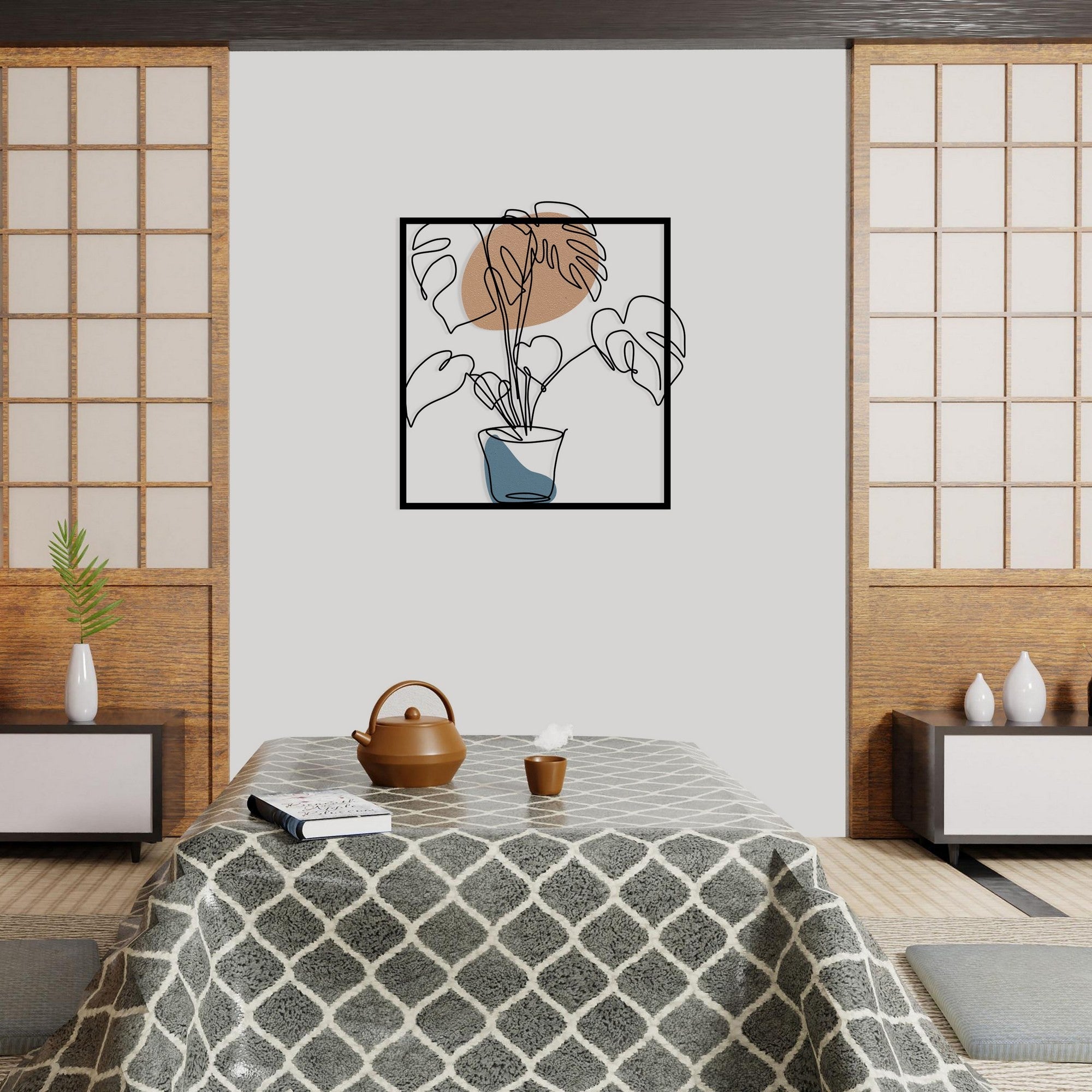 Estrela Multicolor de Parede em Metal e Madeira 49 x 53 cm – 279ENZ2636