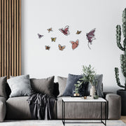 Marvelous S1 – Acessório Decorativo de Parede Multicolor em Metal e Madeira, 142 x 65,5 cm