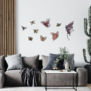 Marvelous M1 – Arte de Parede em Metal e Madeira, Multicor, 194,5 x 112 cm