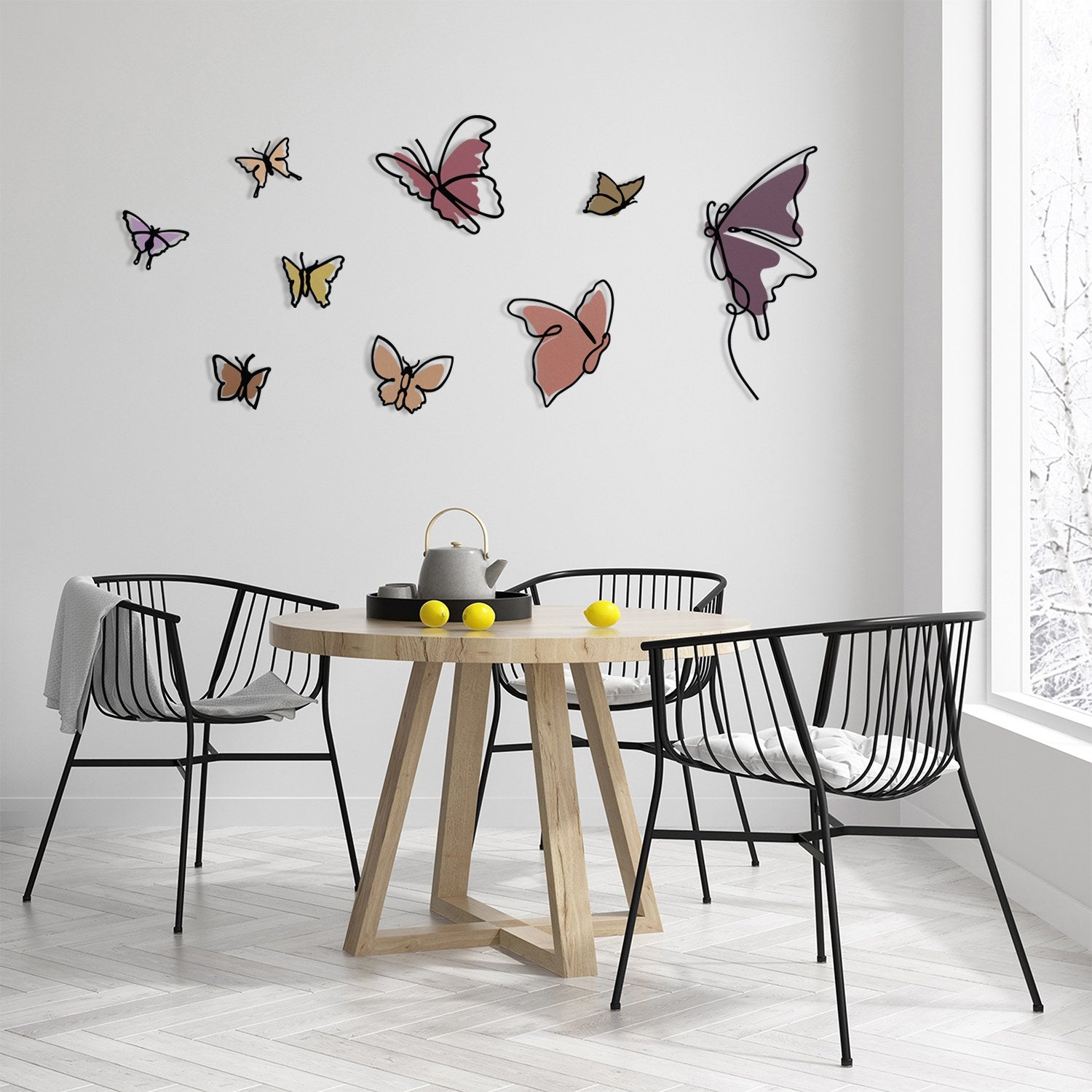 Marvelous M1 – Arte de Parede em Metal e Madeira, Multicor, 194,5 x 112 cm