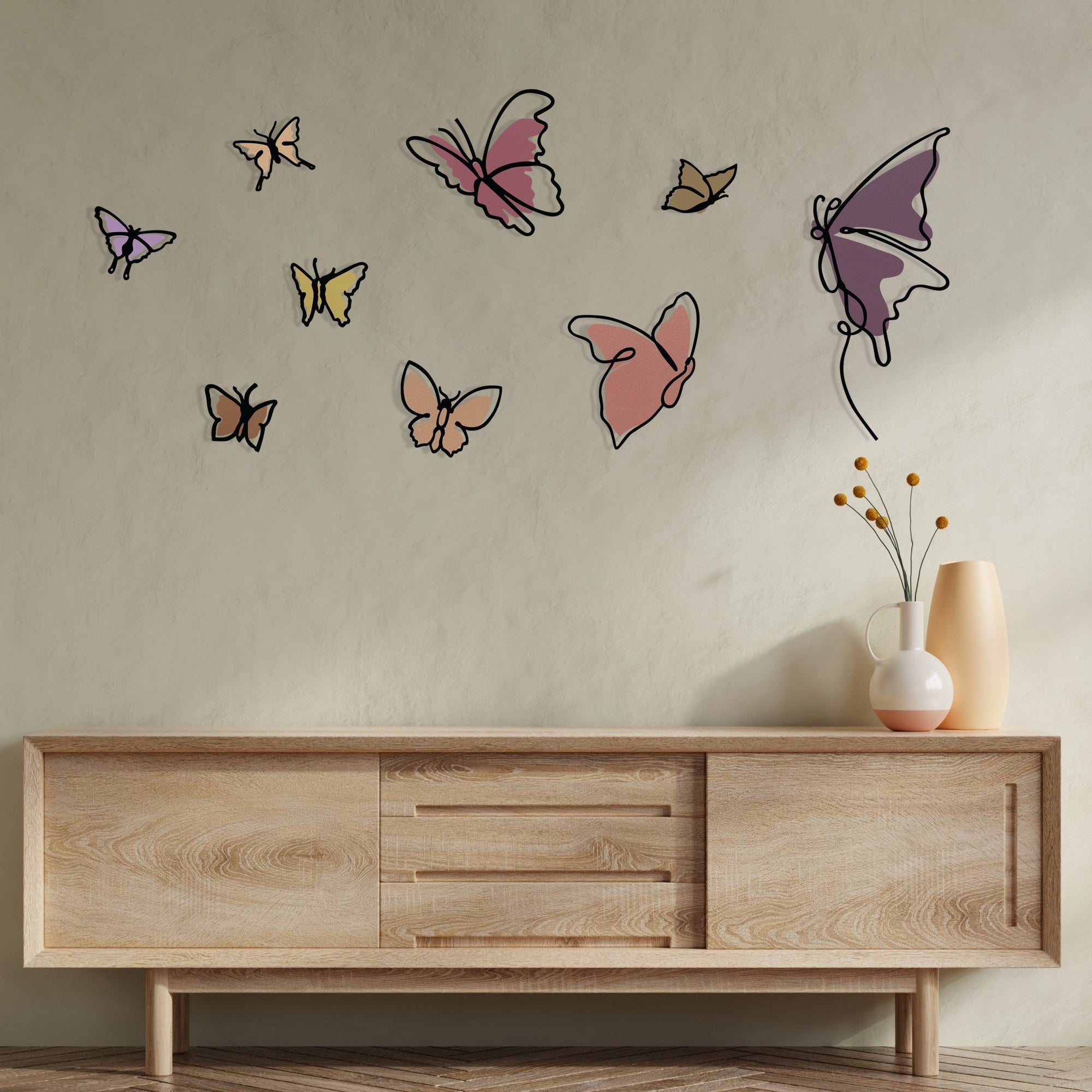 Marvelous M1 – Arte de Parede em Metal e Madeira, Multicor, 194,5 x 112 cm