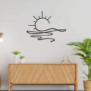 Acessório de parede decorativo de metal preto elegante, 55 x 44 cm | 100% metal, 1,2 mm de espessura | Perfeito para decoração moderna e arte de parede exclusiva