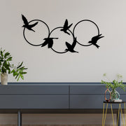 Tranquila – Acessório de Parede Decorativo em Metal, Preto, 68,5 x 32,5 cm, 100% metal (1,2 mm)