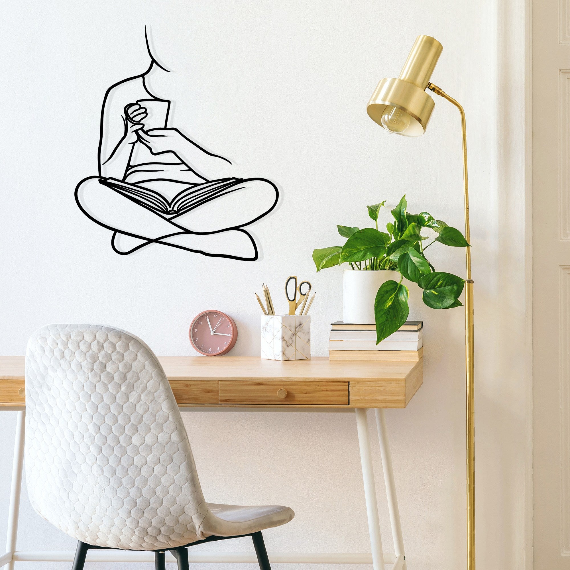 Alegria — Acessório Decorativo de Parede em Metal, Preto, 44,5 x 52 cm (100% metal, 1,2 mm)