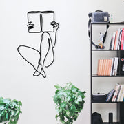 Adios – Acessório Decorativo de Parede em Metal Preto, 37,5 x 60 cm