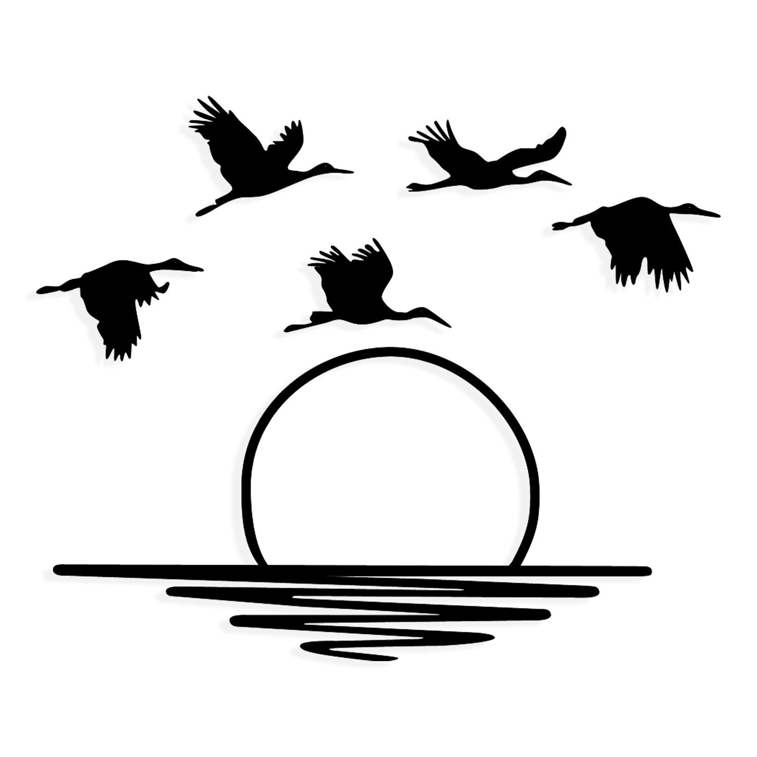 Vavi – Acessório Decorativo de Parede em Metal Preto (100% metal, 1,2 mm) – 68,5 x 36 cm