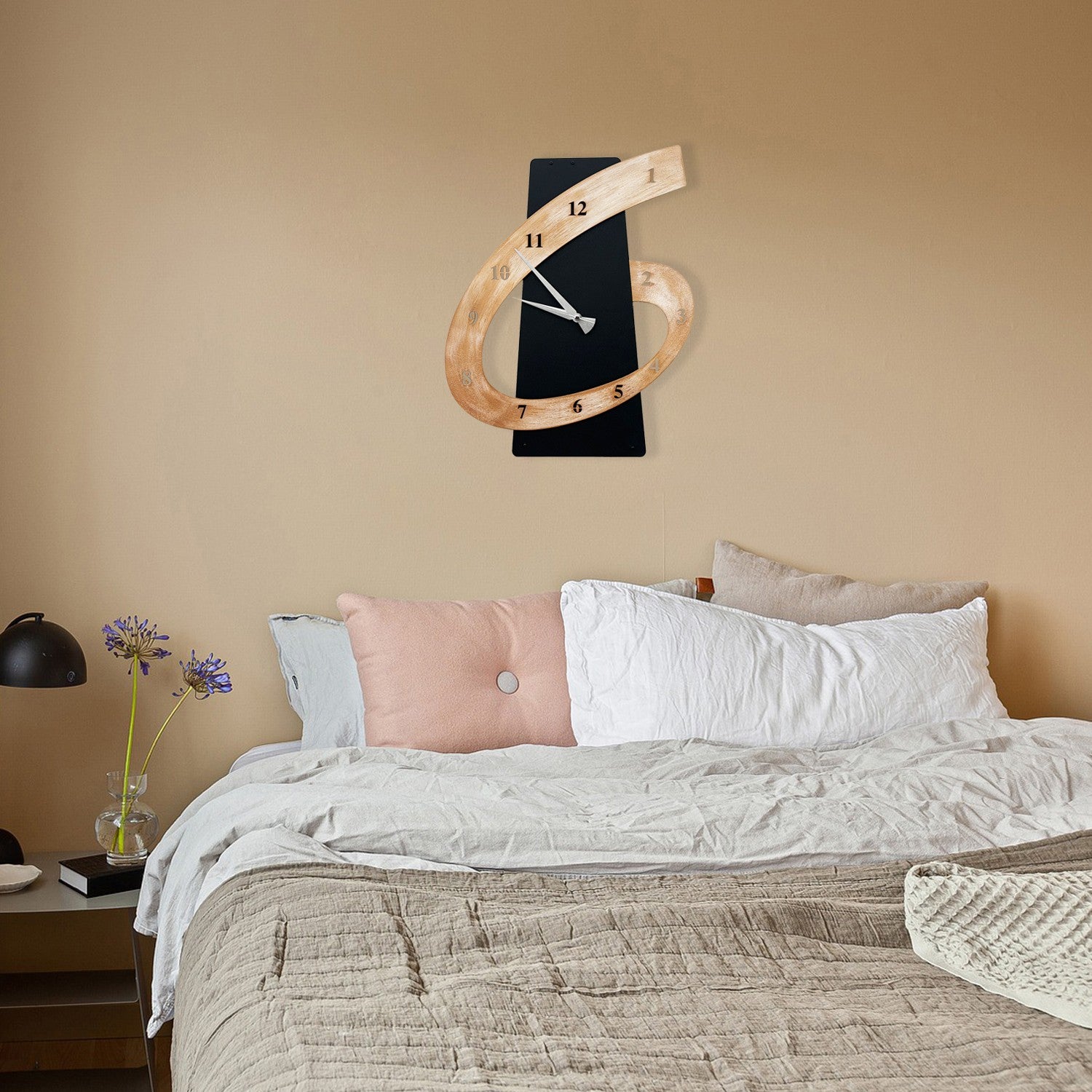 Relógio de Parede Decorativo em Metal Beyan-2 Multicolor 40x50 cm (279ENZ2702)