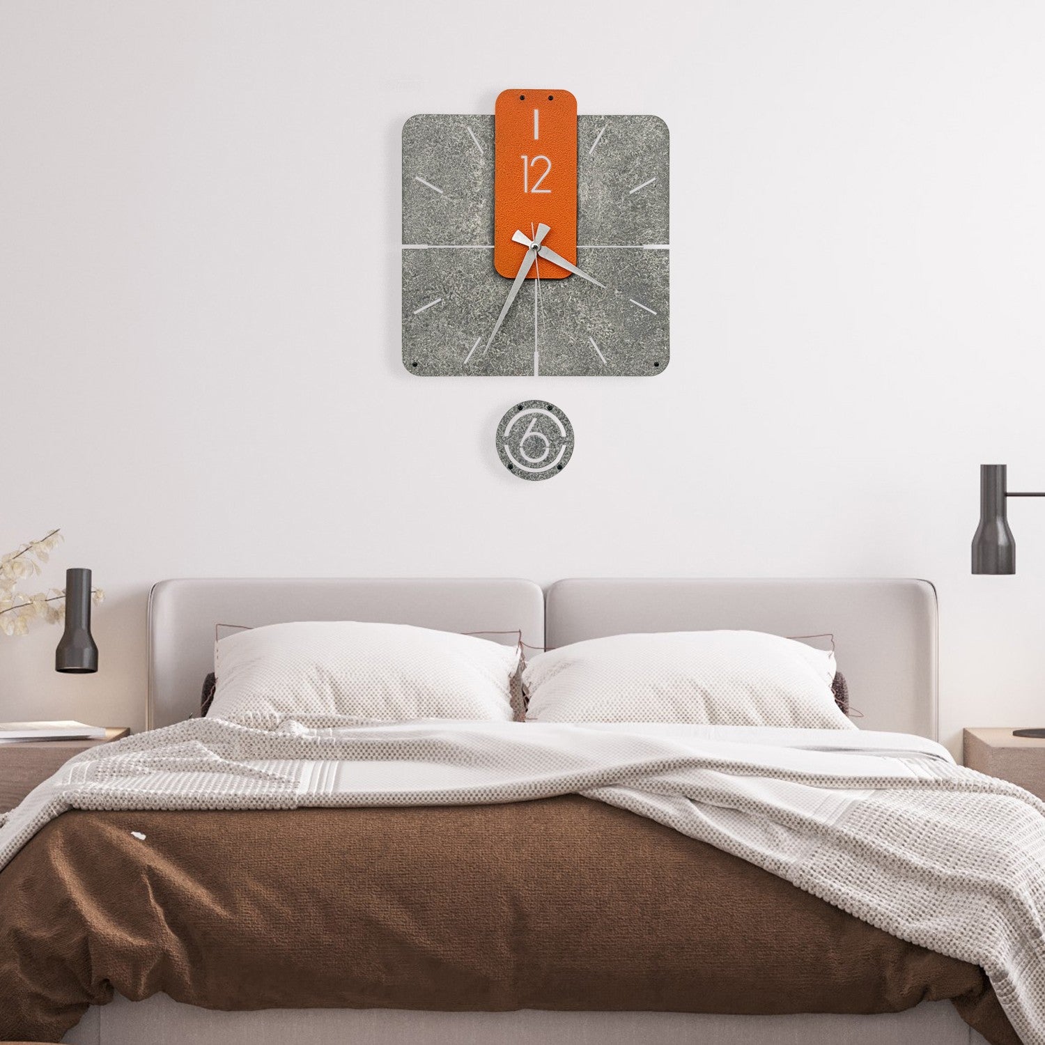 Relógio de Parede Decorativo em Metal Dalalet-2, Multicolor, 33 x 50 cm