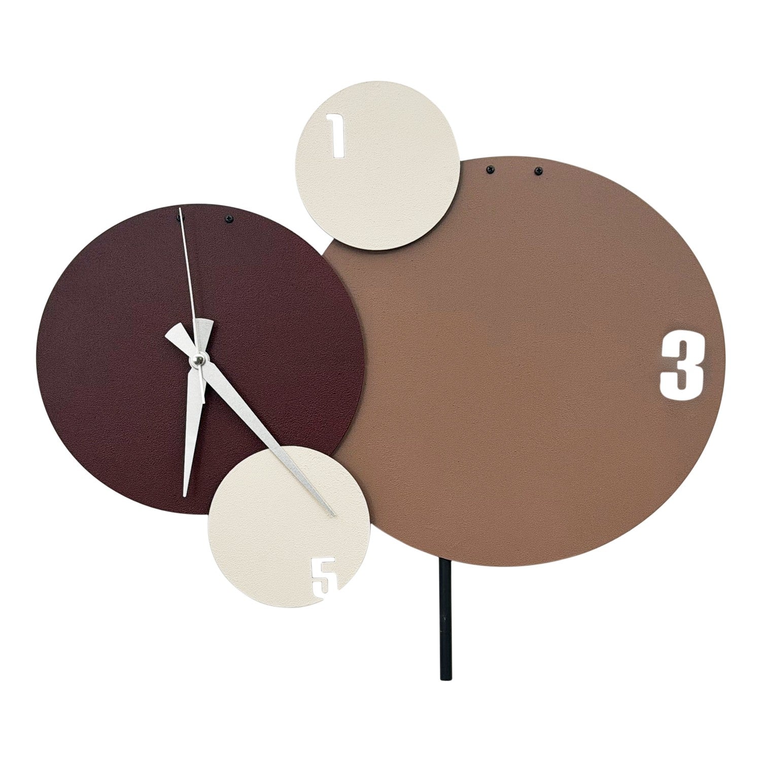 Relógio de Parede Decorativo em Metal 100% Felah-1 Multicolor (50 x 44 cm)