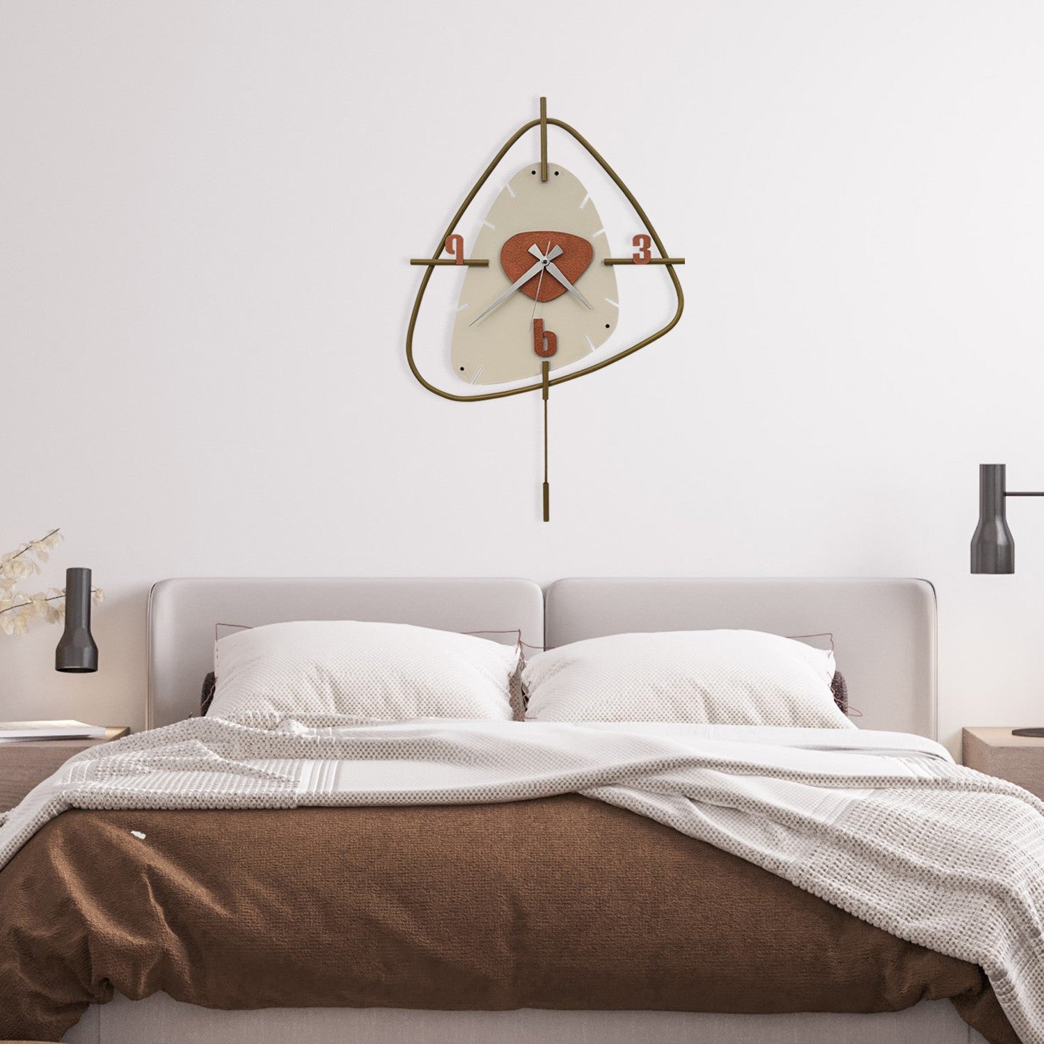Relógio de Parede Decorativo em Metal 100% (1 mm) Multicolor Vakia-1 — 44 x 70 cm