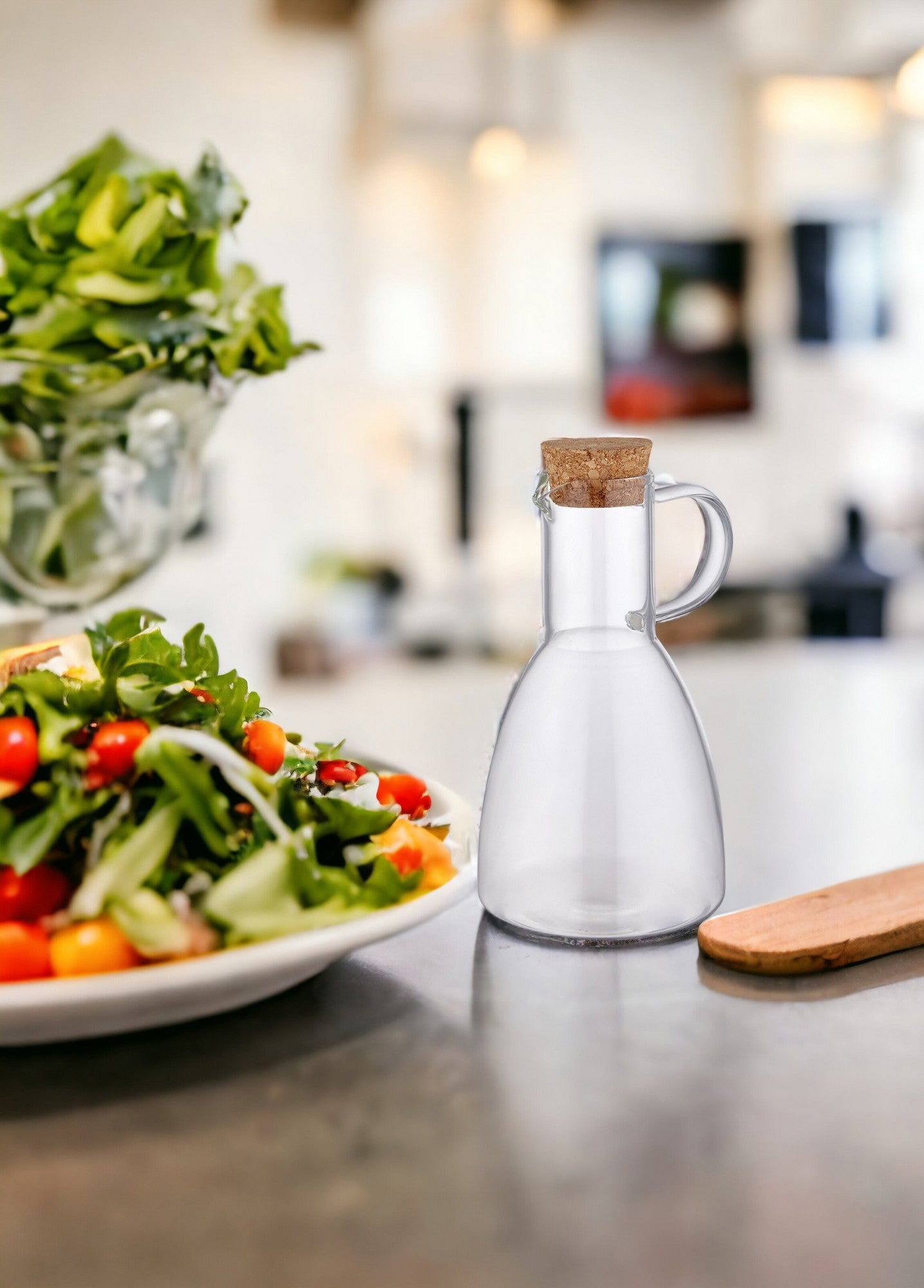 Dispensador de óleo de vidro – 9 x 9 x 17 cm – Transparente