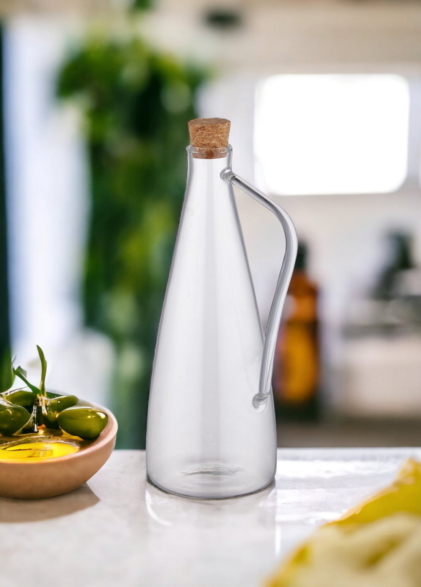 Dispensador de óleo – 10 x 7 x 21 cm – Transparente – Vidro