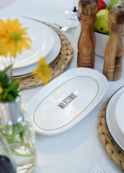 Conjunto de Travessas – 26 x 15 x 2 cm – Branca – Cerâmica