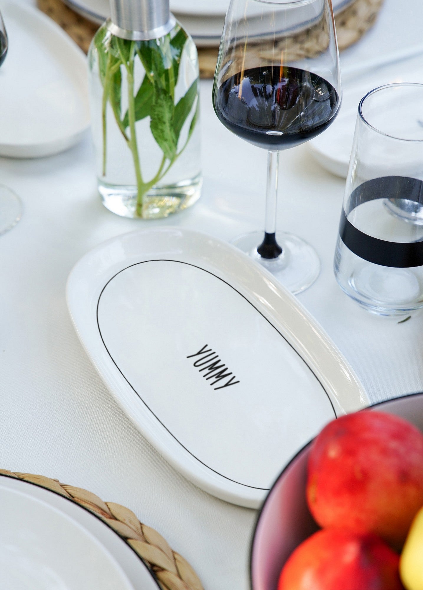 Conjunto de Travessas – 26 x 15 x 2 cm – Branca – Cerâmica