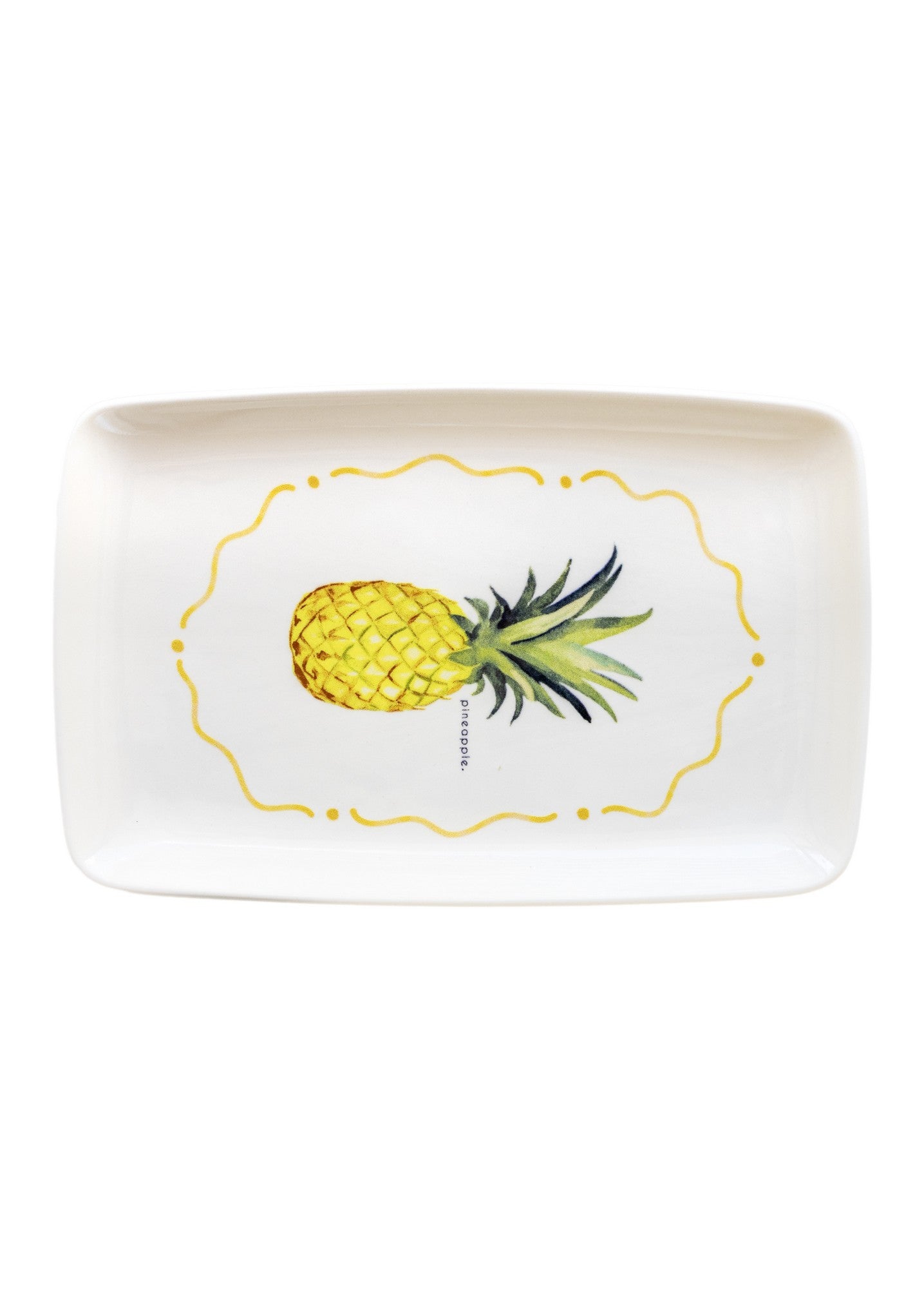 Prato de Cerâmica – 34 x 25 x 2 cm – Multicolorido