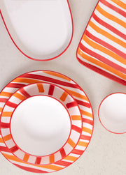 Conjunto de Travessas – 30 x 17 x 4 cm – Laranja – Cerâmica