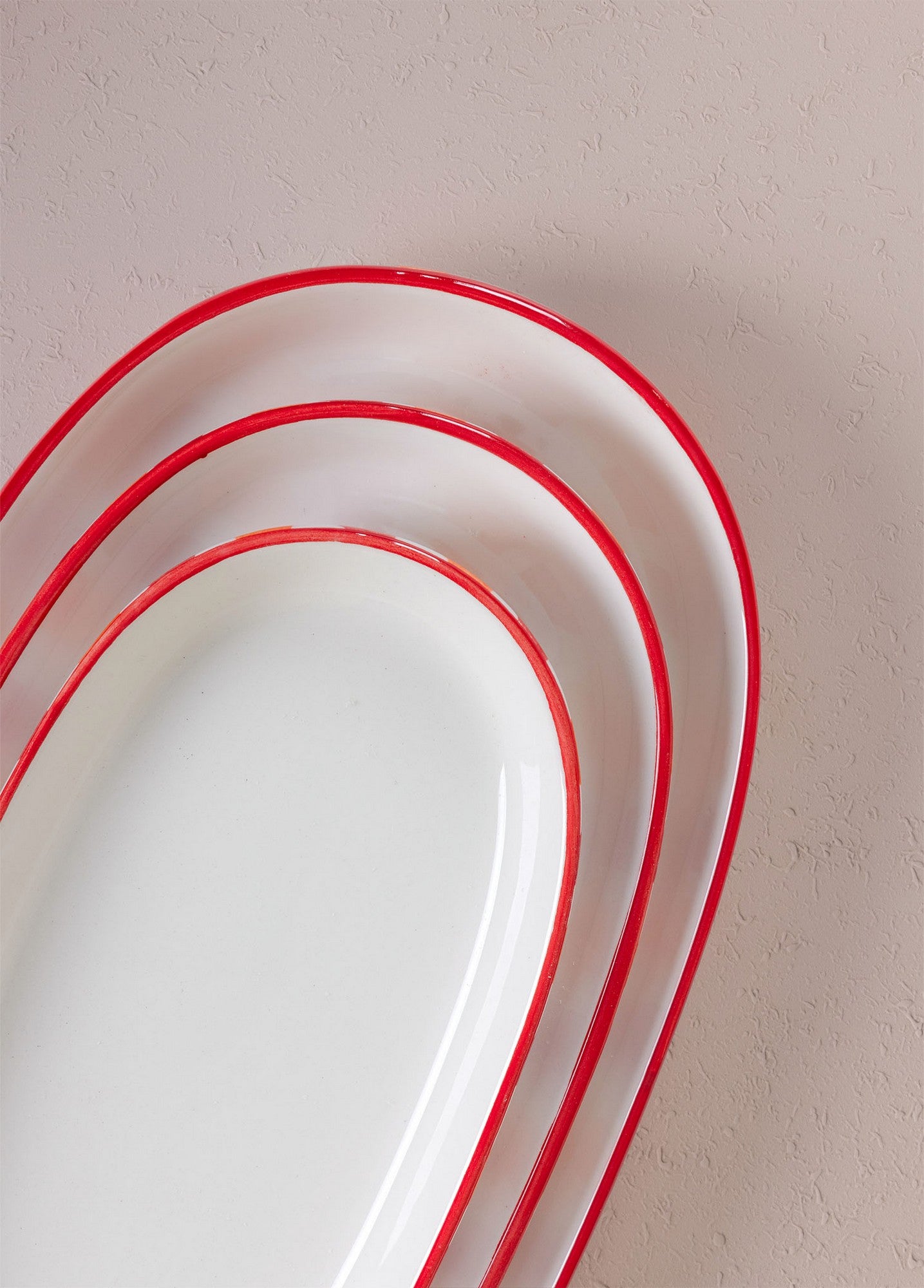 Conjunto de Travessas – 30 x 17 x 4 cm – Laranja – Cerâmica