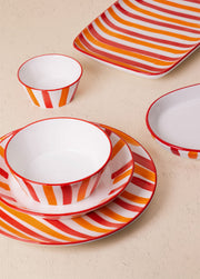 Prato de cerâmica – 34 x 25 x 2 cm – Laranja