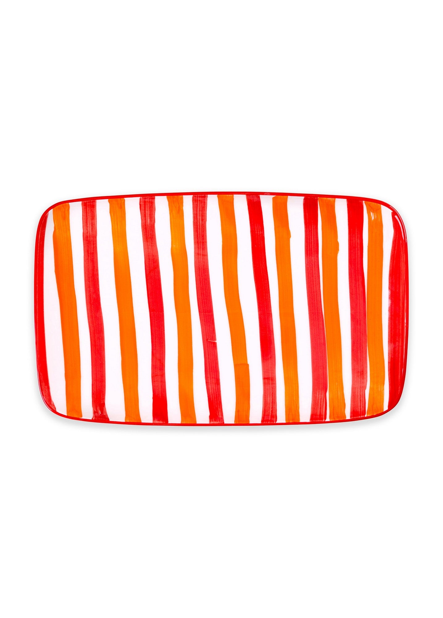 Prato de cerâmica – 34 x 25 x 2 cm – Laranja