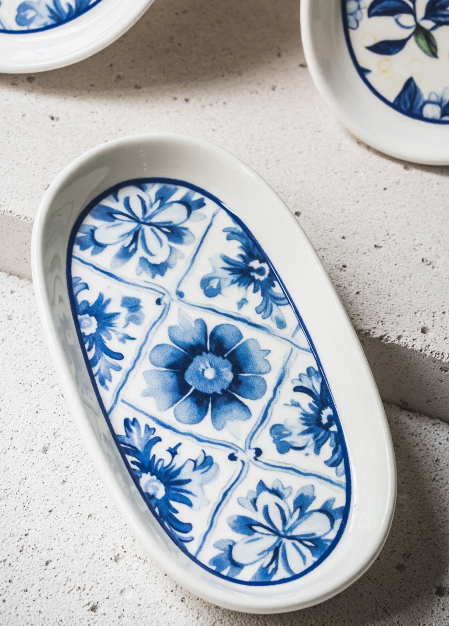 Conjunto de Pratos – 21 x 12 x 2 cm – Amarelo – Cerâmica