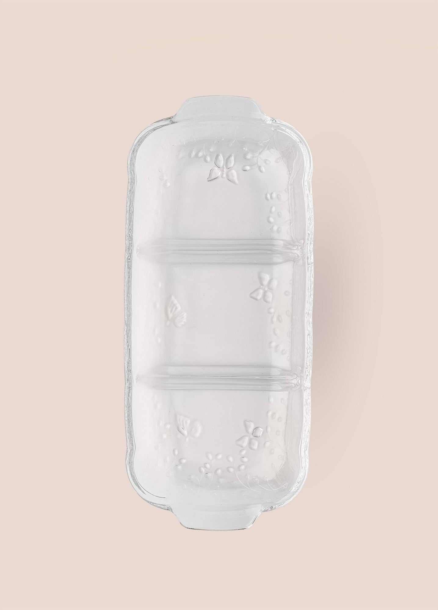 Prato de Servir Bolo – 31 x 13 x 4 cm – Transparente – Vidro