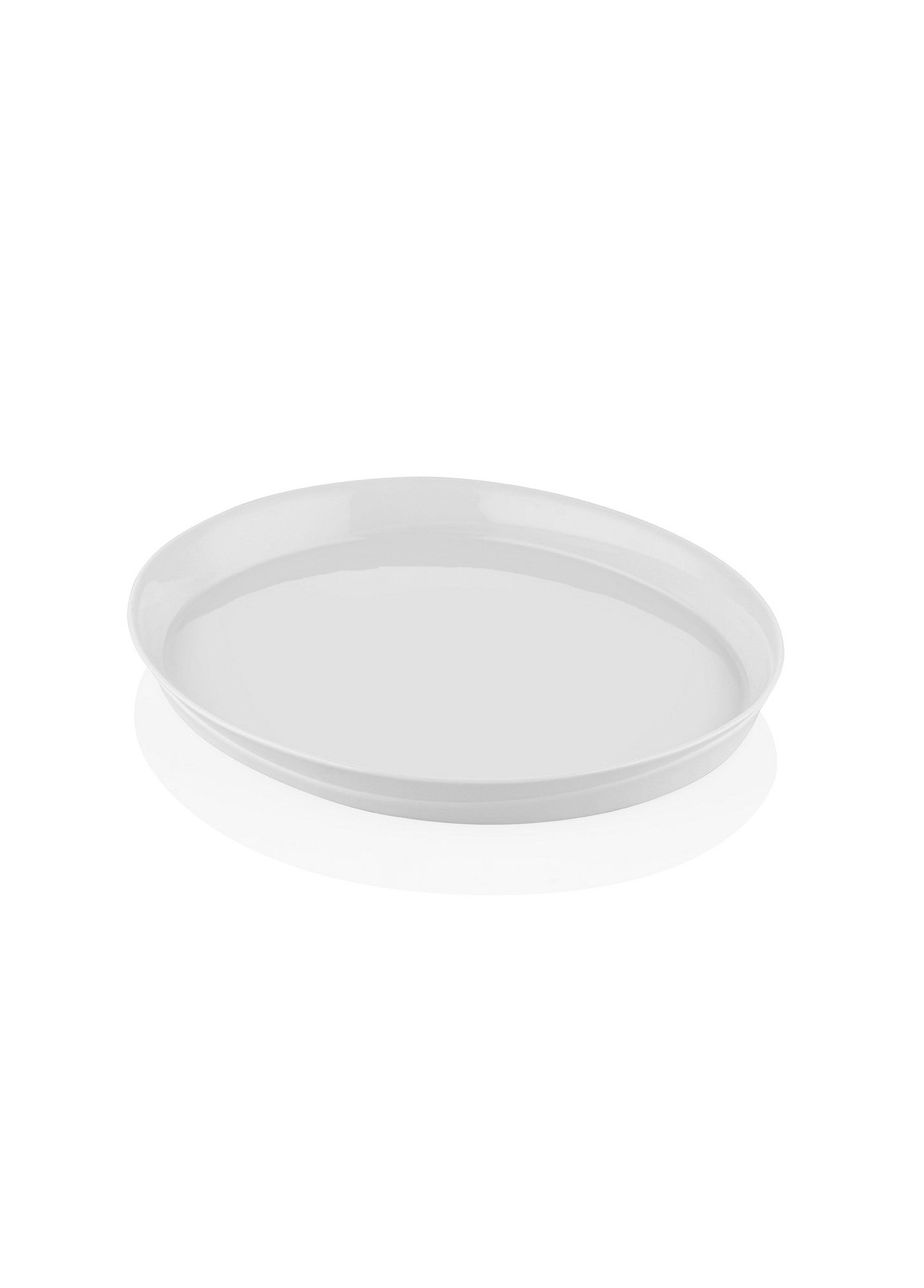 Prato de Servir Bolo – 19 x 22 x 2 cm – Branco – Porcelana