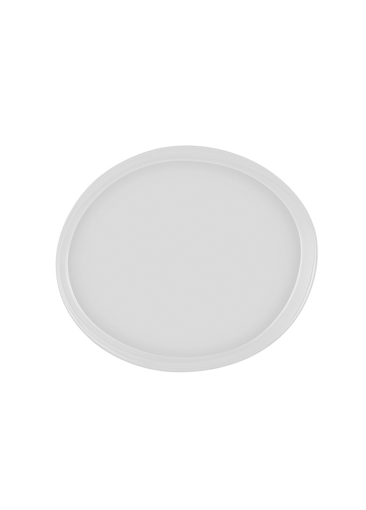 Prato de Servir Bolo – 19 x 22 x 2 cm – Branco – Porcelana