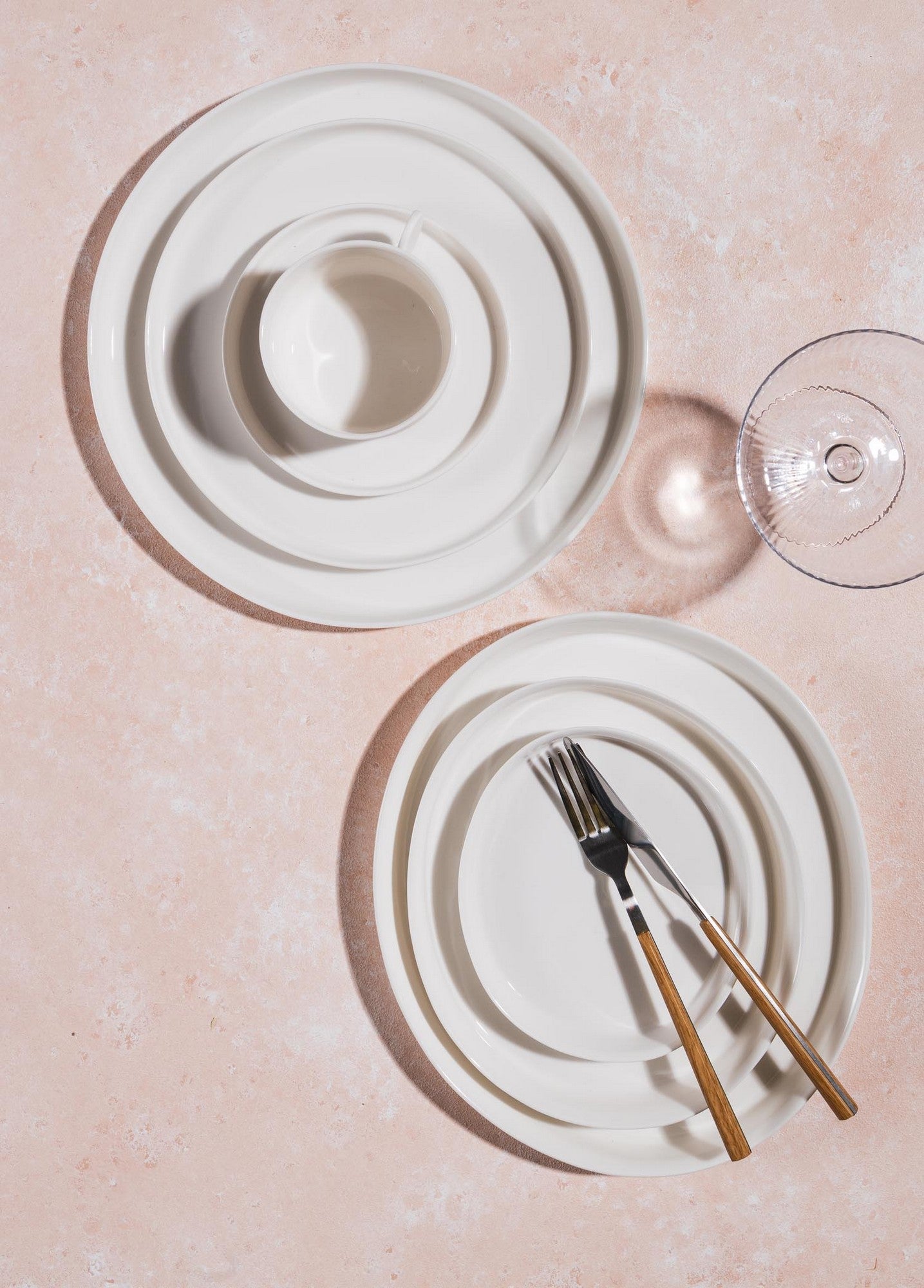 Prato de Servir Bolo – 19 x 22 x 2 cm – Branco – Porcelana