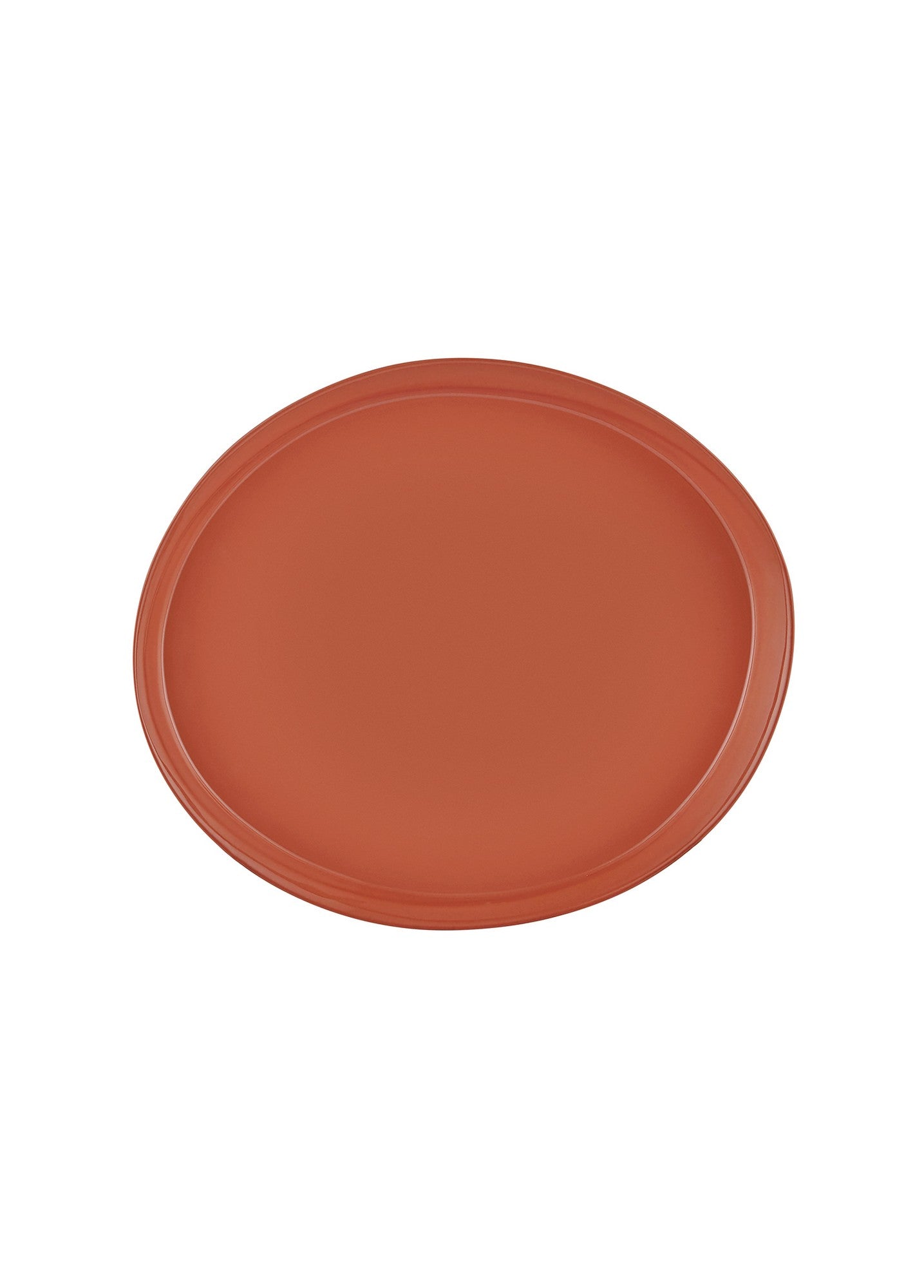 Prato para Servir Bolos – 19 x 22 x 2 cm – Terracota – Porcelana
