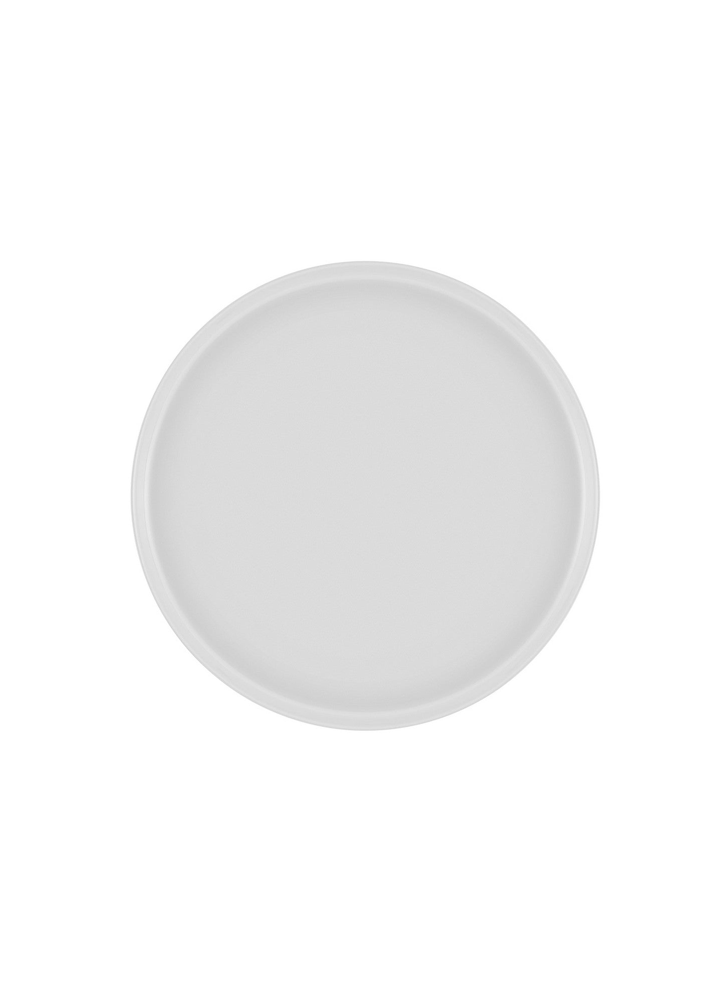 Prato de servir bolo – 21 x 21 x 1 cm – Branco – Porcelana