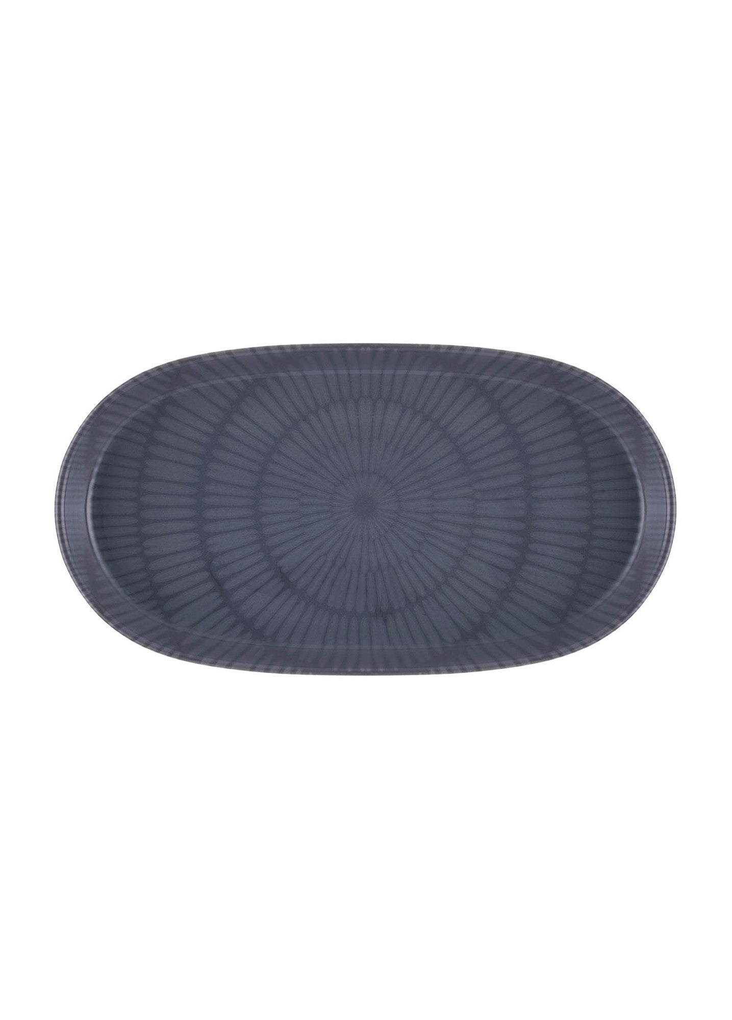 Conjunto de travessas – 16 x 29 x 4 cm – Cinza – Cerâmica