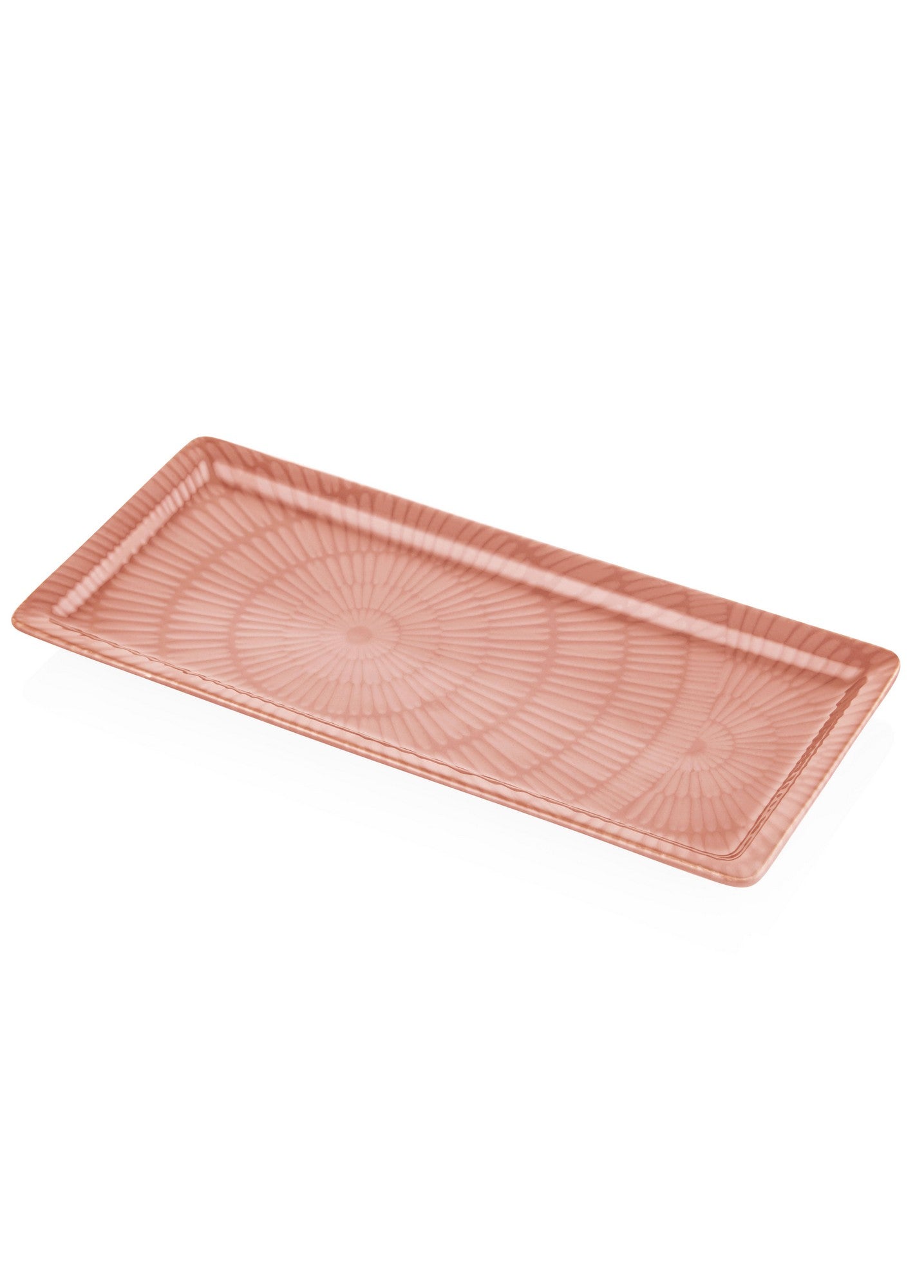 Prato de Serviço – 16 x 35 x 1 cm – Salmão – Cerâmica