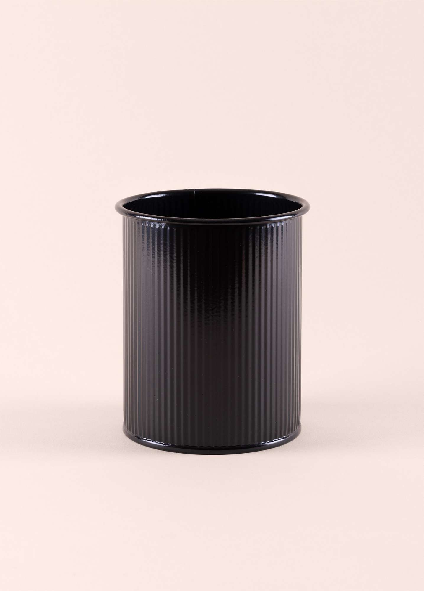 Porta-talheres galvanizado – 10 x 10 x 13 cm – Preto