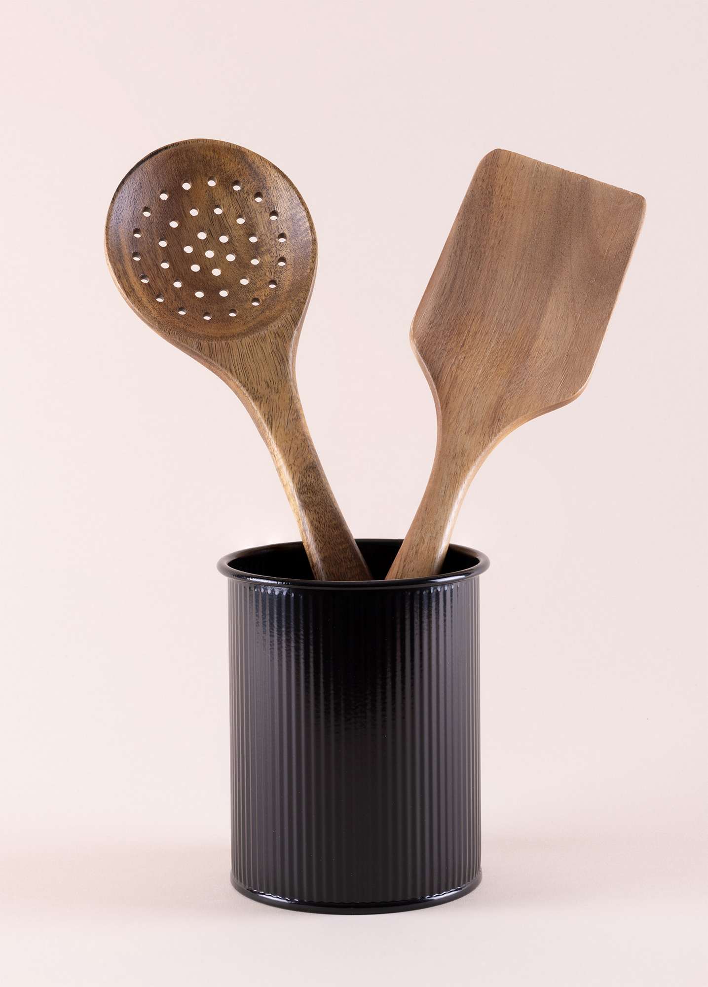 Porta-talheres galvanizado – 10 x 10 x 13 cm – Preto