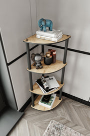 Estante Corner Oak 4 Prateleiras - Design Moderno em Madeira