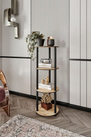 Estante 4 Andares Round Oak - Design Moderno Premium