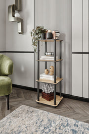 Estante 4 Prateleiras Oak Square - Design Moderno Premium