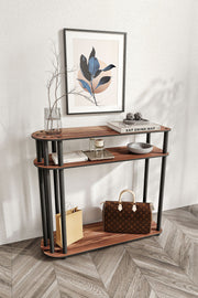 Cómoda Caprio Walnut - Design Premium MDF com Pernas Kraft