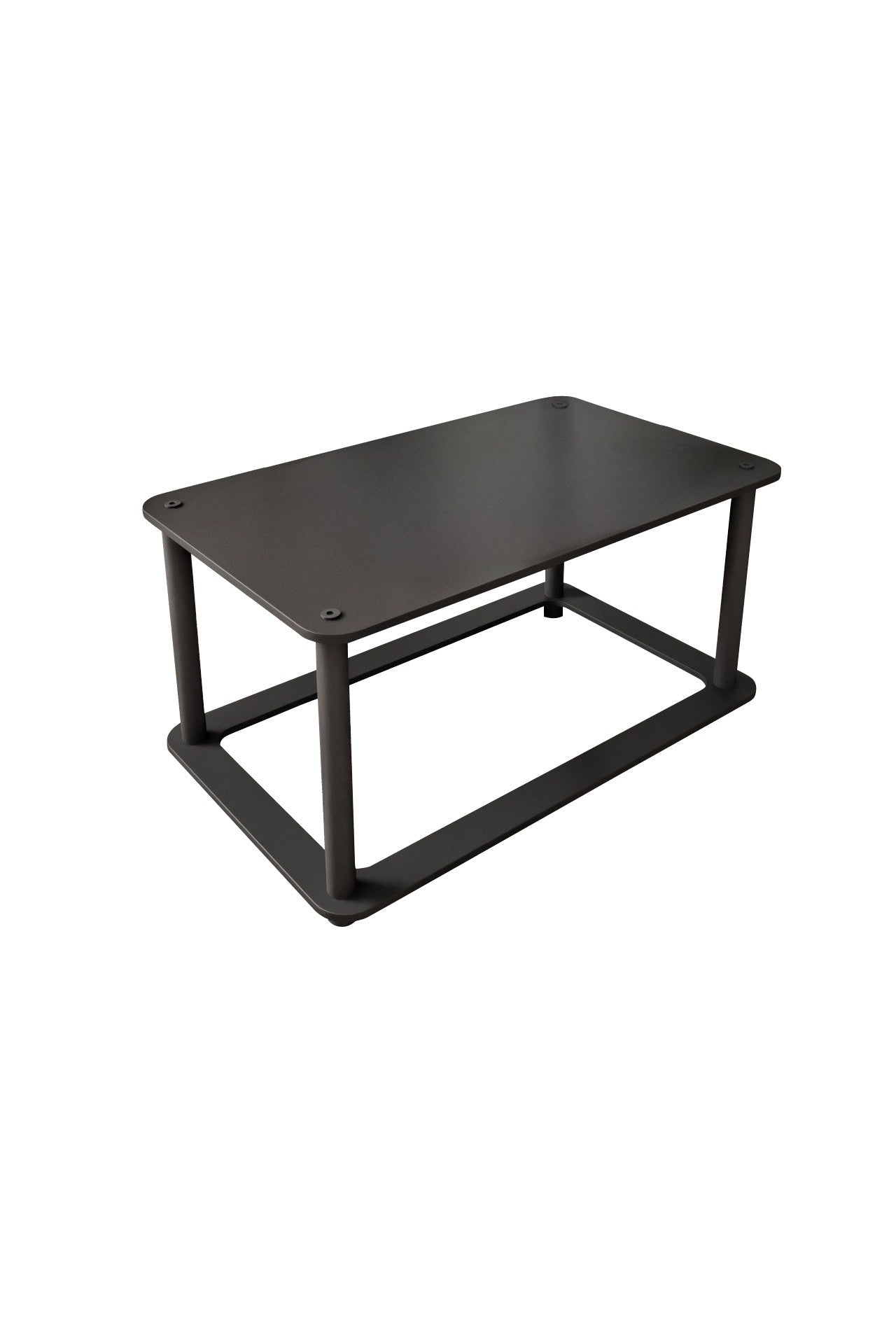 Mesa de Centro Hole Rect Preta - Design Moderno Retangular