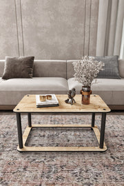 Mesa de Centro Hole Rect Oak - Design Moderno Premium MDF