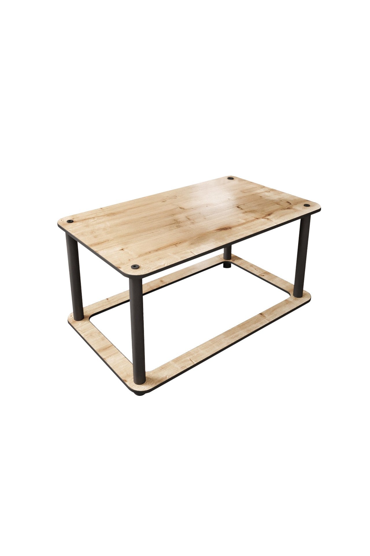 Mesa de Centro Hole Rect Oak - Design Moderno Premium MDF