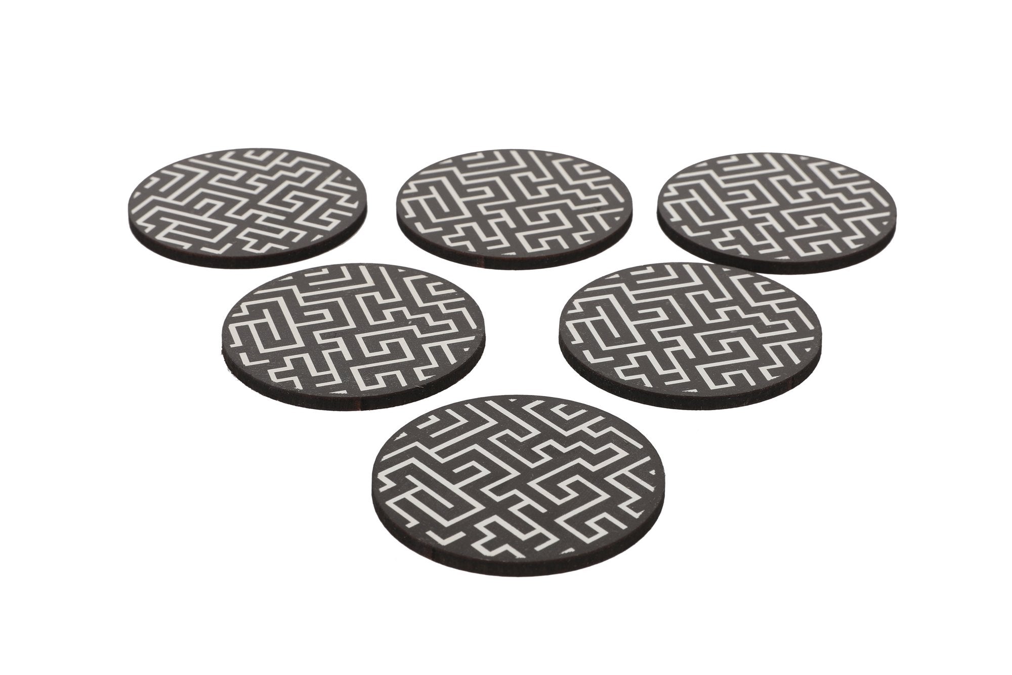 Tapete de vidro – 9 cm – Multicolorido – 100% madeira