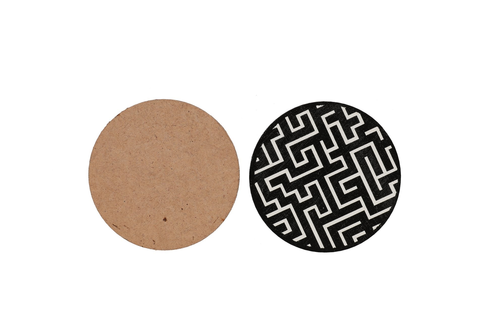 Tapete de vidro – 9 cm – Multicolorido – 100% madeira