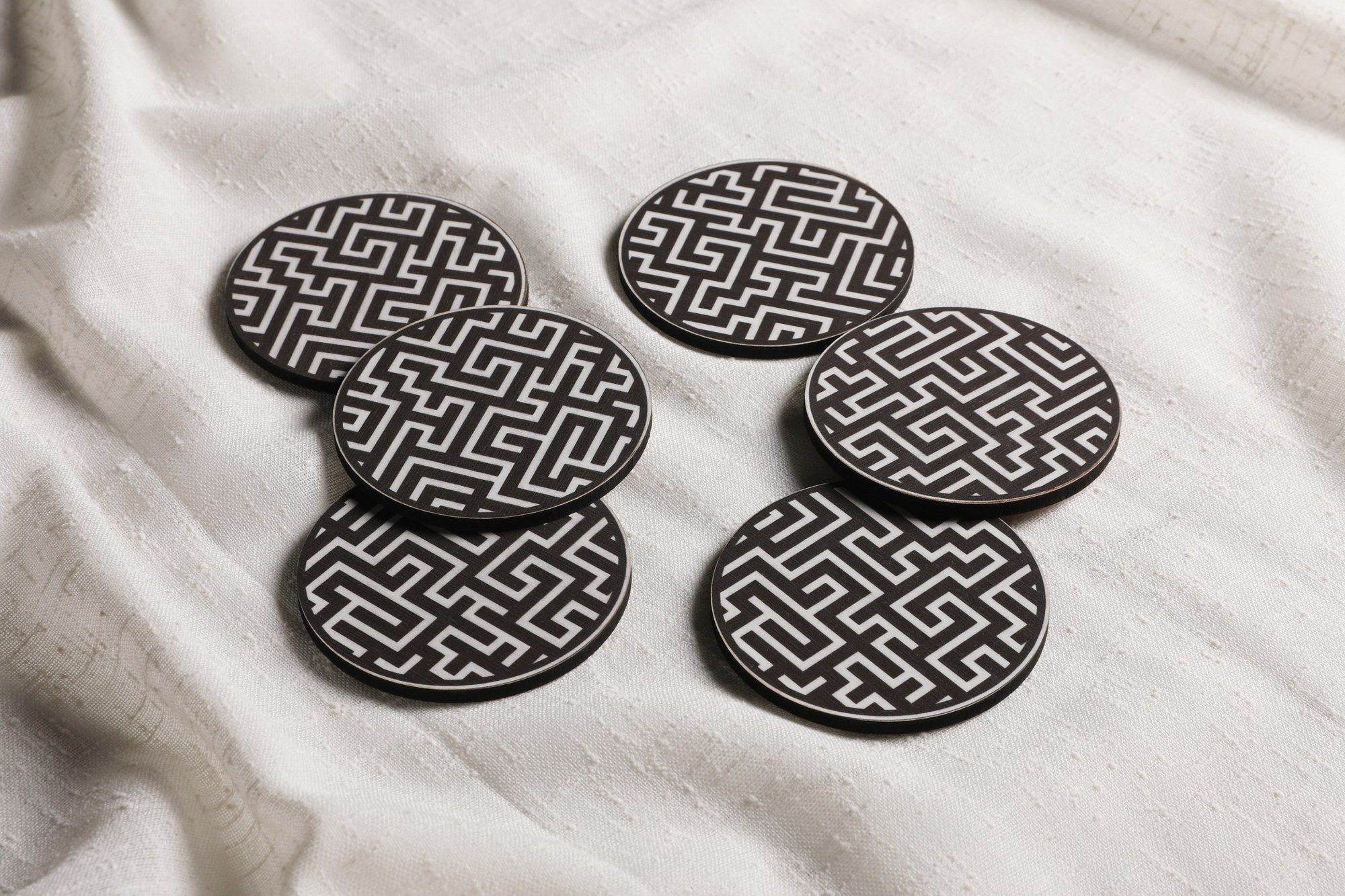 Tapete de vidro – 9 cm – Multicolorido – 100% madeira