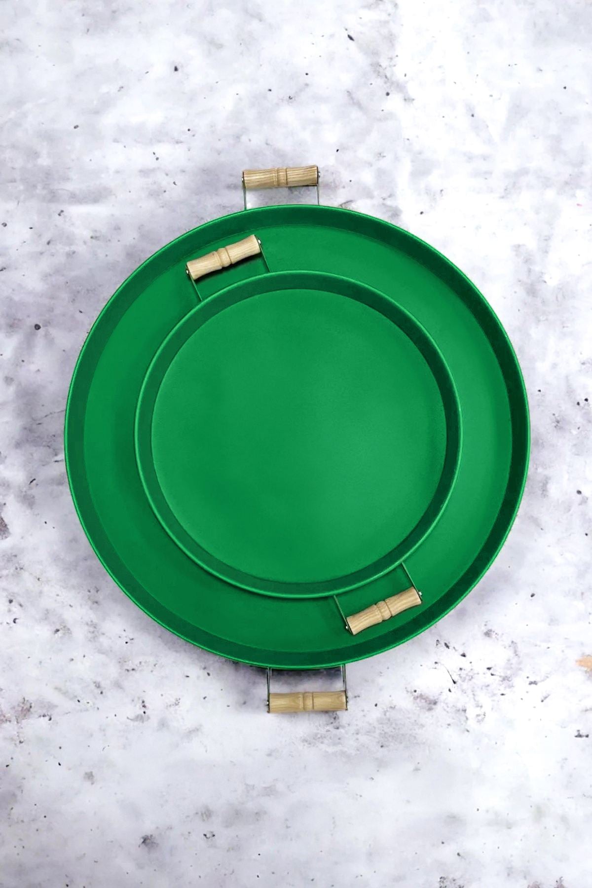 Conjunto de bandejas (2 peças)-M0185-Verde