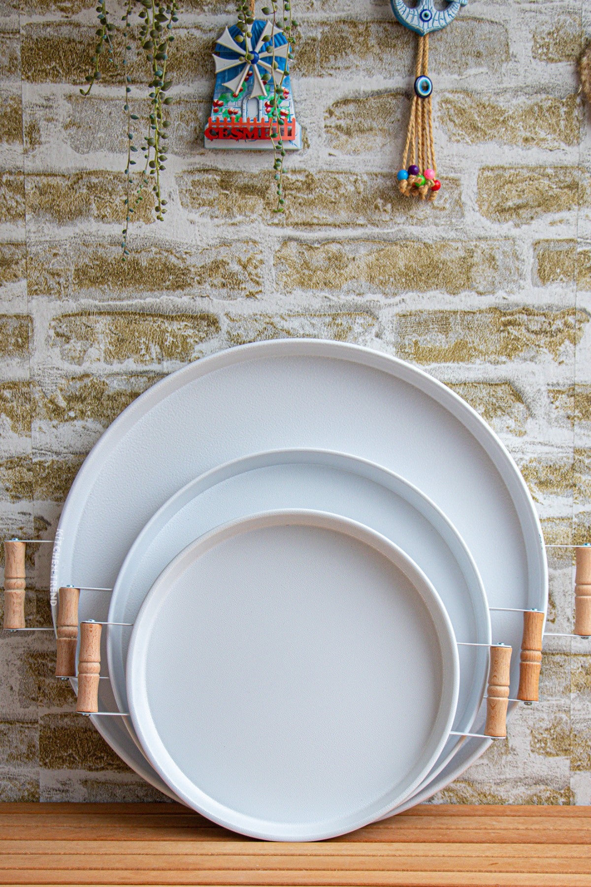 Conjunto de bandejas (3 peças)-M0255-Branco