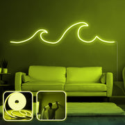 Iluminação LED decorativa de parede – 350 cm – Amarelo – Néon