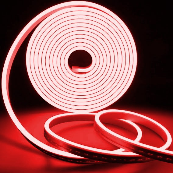 Iluminação LED de parede decorativa – 400cm – Vermelho – Não aplicável